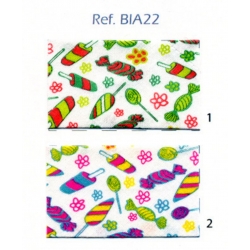 SBIECO DI COTONE STAMP. DOLCETTI - BIA22 - CONF. 25 METRI